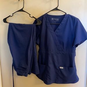 Size Medium Grey’s Anatomy navy scrubs